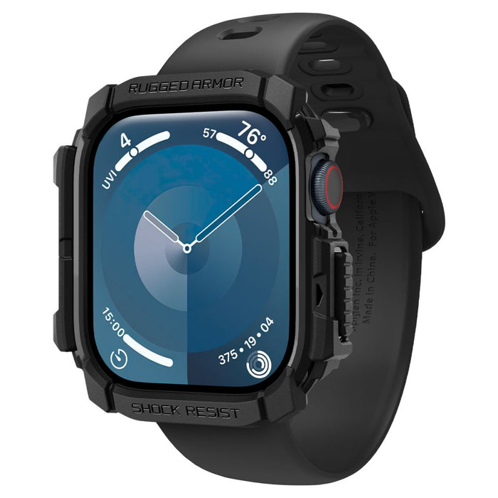 Spigen Rugged Armor Case for Apple Watch 10 46mm - Black