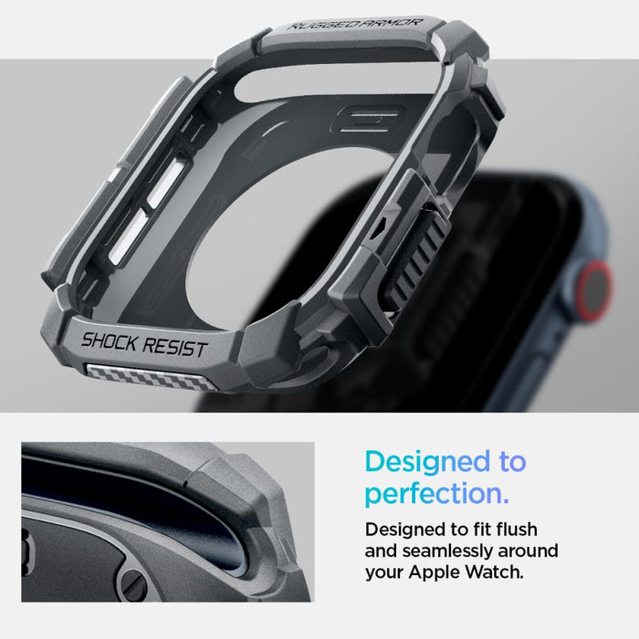 Spigen Rugged Armor Case for Apple Watch 10 46mm - Gray