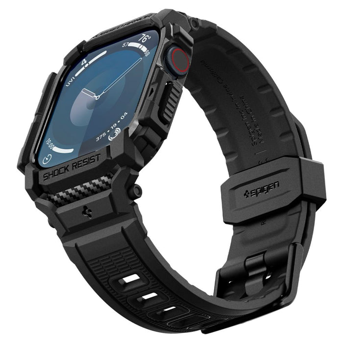 Spigen Rugged Armor Case for Apple Watch 10 46mm - Black