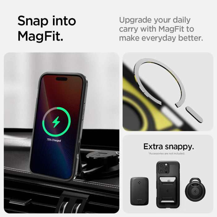 Spigen Tough Armor "T" MagSafe case for iPhone 16 Pro - black