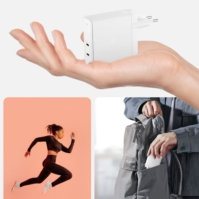 Spigen ArcStation Pro Charger + USB-C 140-W Cable - White