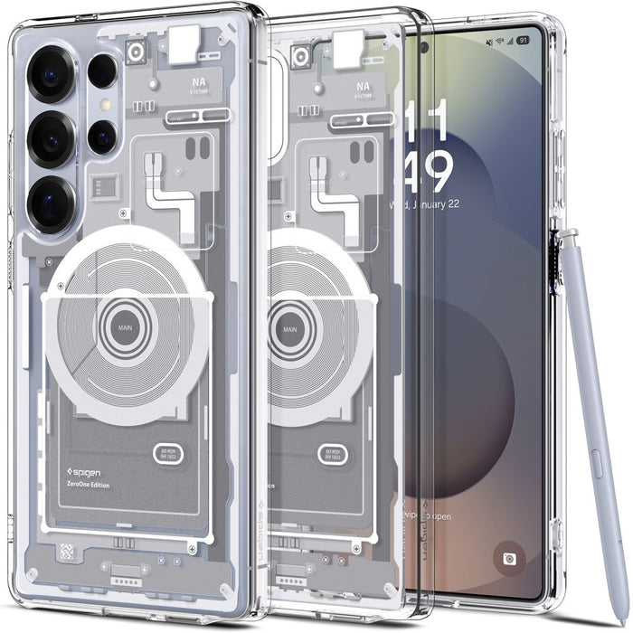 Spigen Ultra Hybrid Mag Case for Samsung Galaxy S25 Ultra Zero One - White