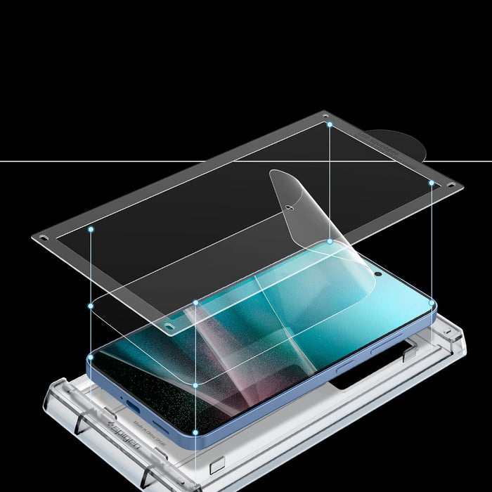 Spigen ELITE SHIELD EZ FIT Hybrid Glass for Samsung Galaxy S25+ - Transparent