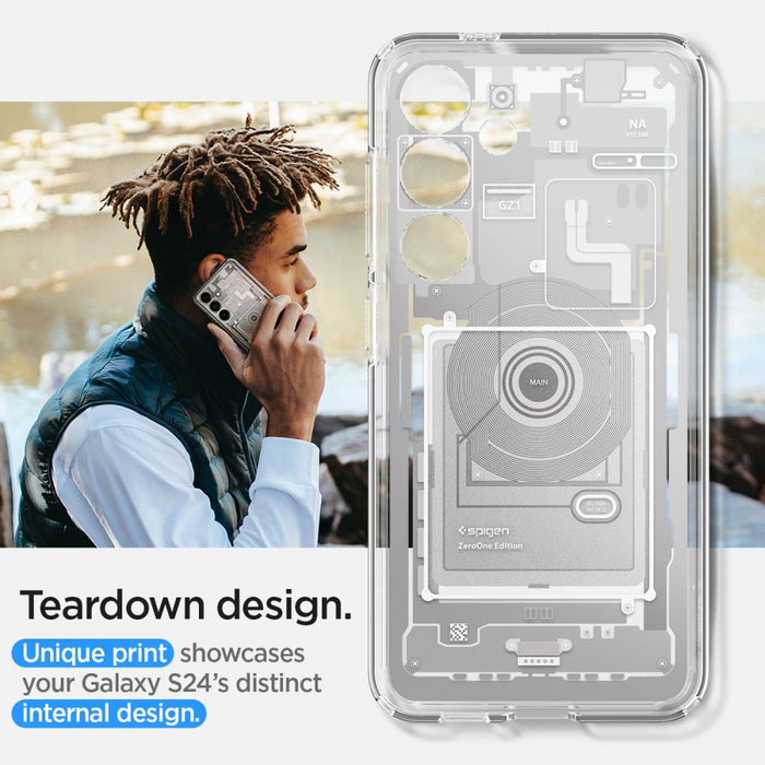 Spigen Ultra Hybrid Case for Samsung Galaxy S24 Zero One - White