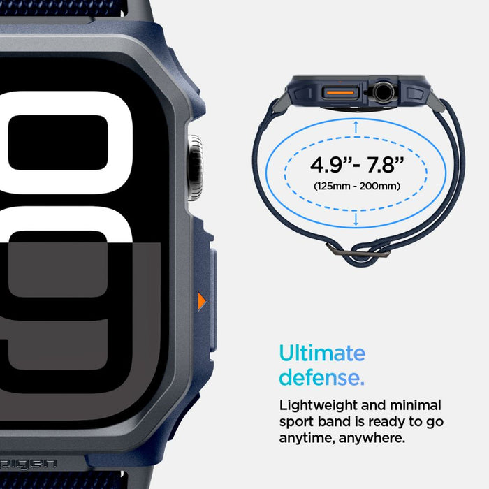 Spigen Lite Fit "Pro" Strap for Apple Watch 10 46mm - Navy Blue