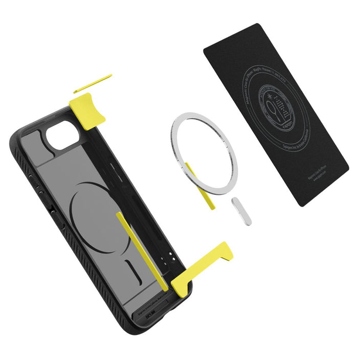 Spigen Rugged Armor MagSafe case for iPhone 16e / 17e - black