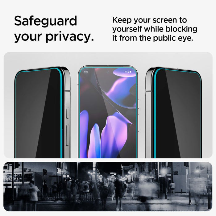 Spigen Glas.TR "Ez Fit" Privacy HD 2-pack privacy glass for Google Pixel 9 / 9 Pro