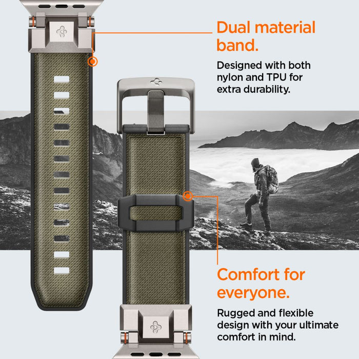 Spigen DuraPro Armor Strap for Apple Watch 44 / 45 / 46 / 49 mm - Green