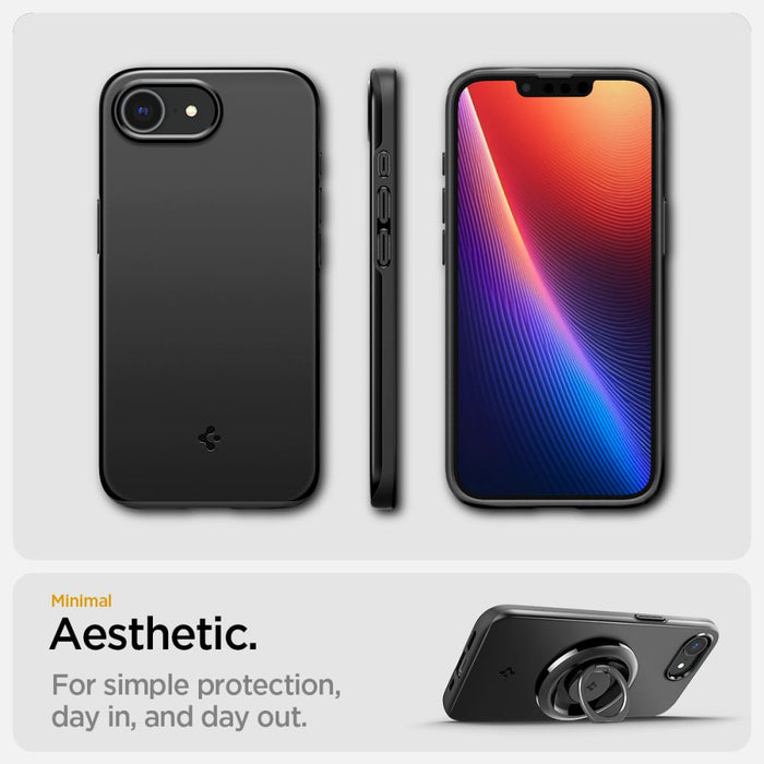 Spigen Thin Fit Mag Case for iPhone 16e / 17e - Black