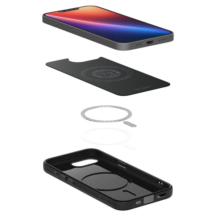 Spigen Liquid Air Mag MagSafe Case for iPhone 16e / 17e - Matte Black
