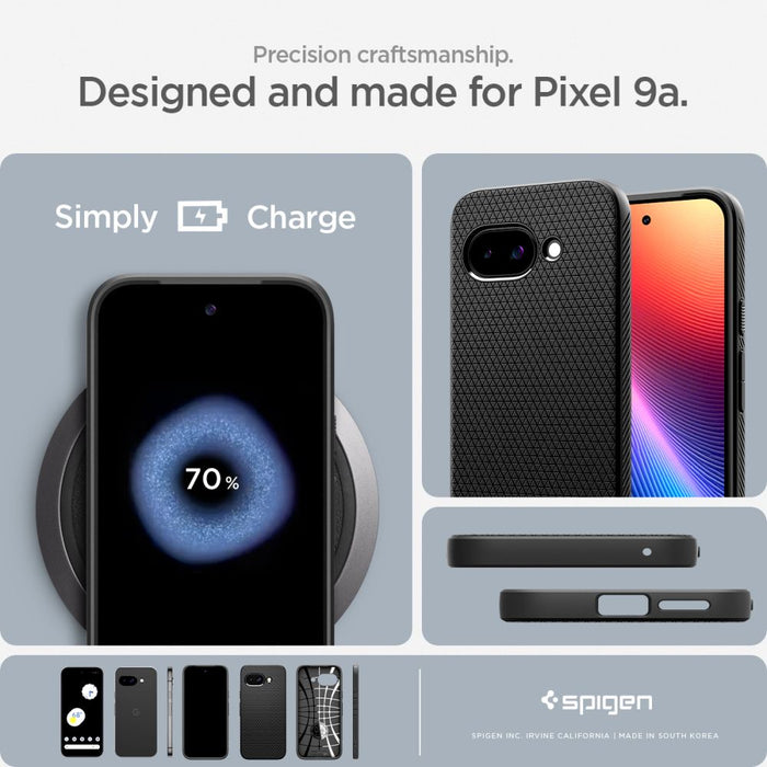 Spigen Liquid Air Case for Google Pixel 9A - Matte Black