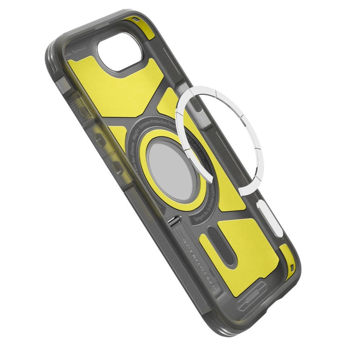 Spigen Tough Armor MagSafe iPhone 16e Case - Clear Gray
