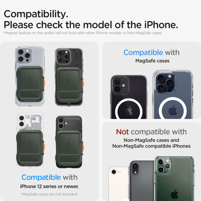 Spigen Lock Fit MagSafe Card Case - Green