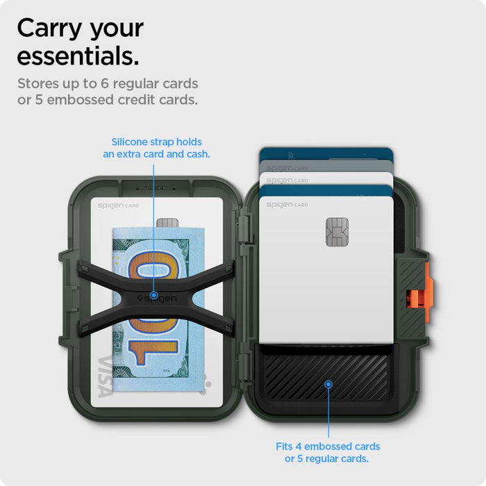Spigen Lock Fit MagSafe Card Case - Green