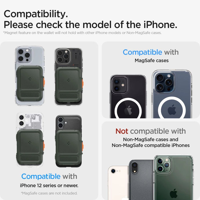Spigen Lock Fit MagSafe Card Case - Green