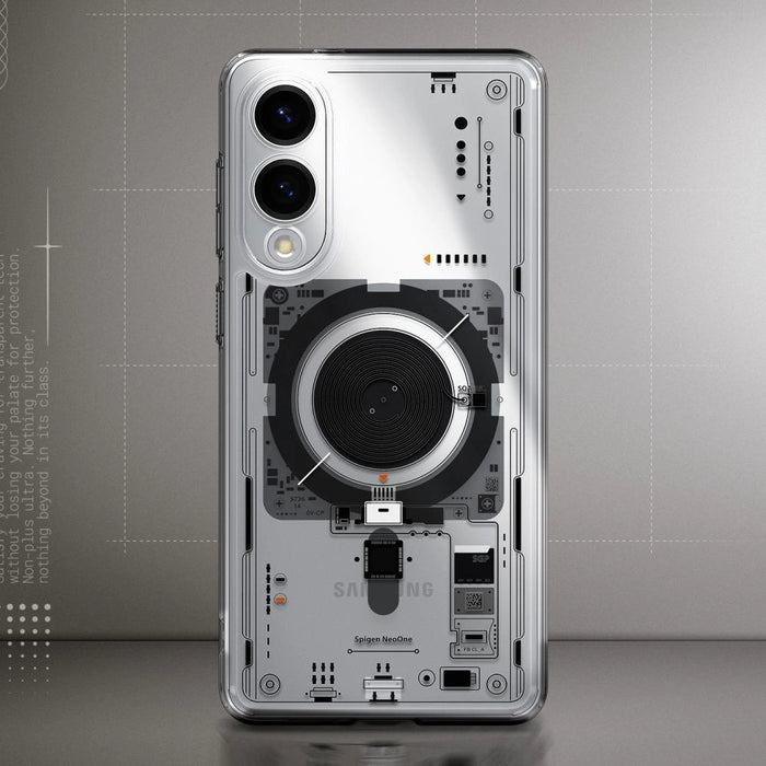 Spigen Ultra Hybrid Mag Case with MagSafe for Samsung Galaxy S25 Edge with Print - Transparent