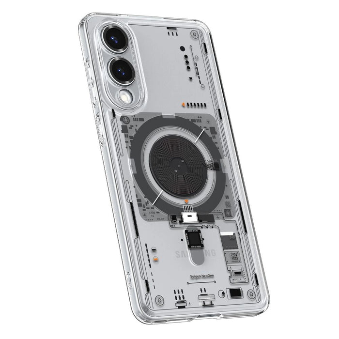Spigen Ultra Hybrid Mag Case with MagSafe for Samsung Galaxy S25 Edge with Print - Transparent