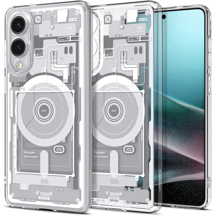 Spigen Ultra Hybrid Mag Case with MagSafe for Samsung Galaxy S25 Edge with Print - White