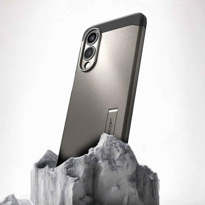 Spigen Tough Armor MagSafe Case for Samsung Galaxy S25 Edge - Gray/Black
