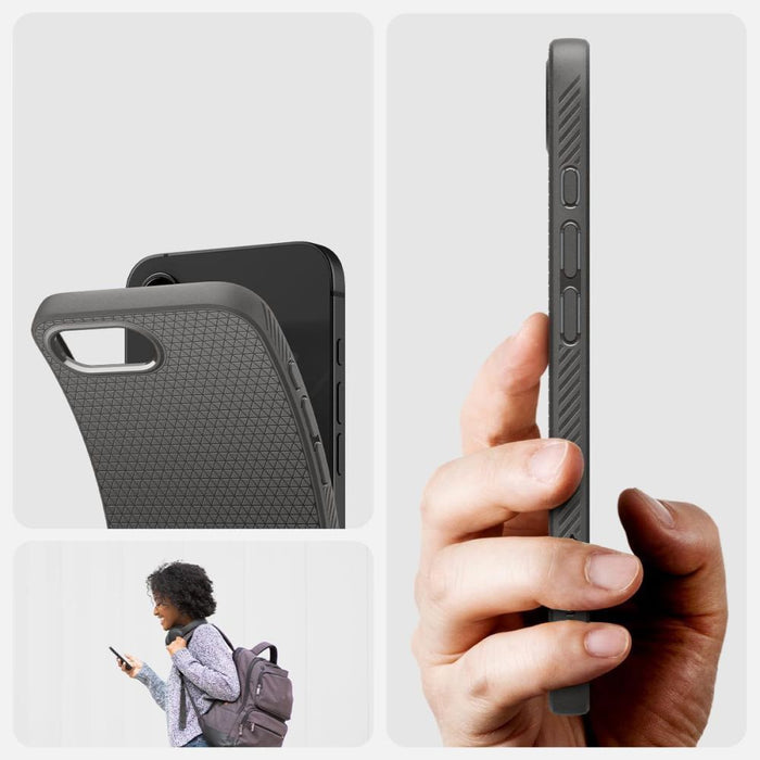 Spigen Liquid Air Case for iPhone 16e / 17e - Gray