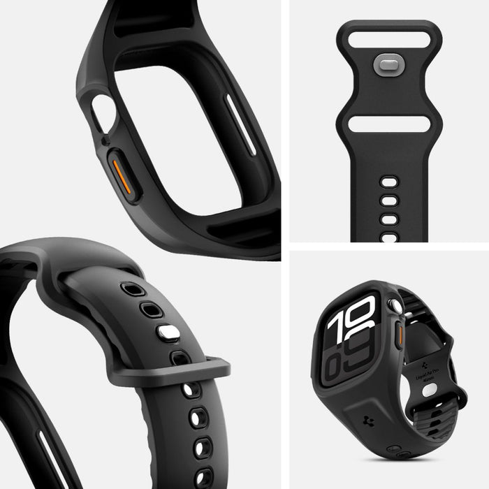 Spigen Liquid Air Pro Strap for Apple Watch 46mm - Matte Black