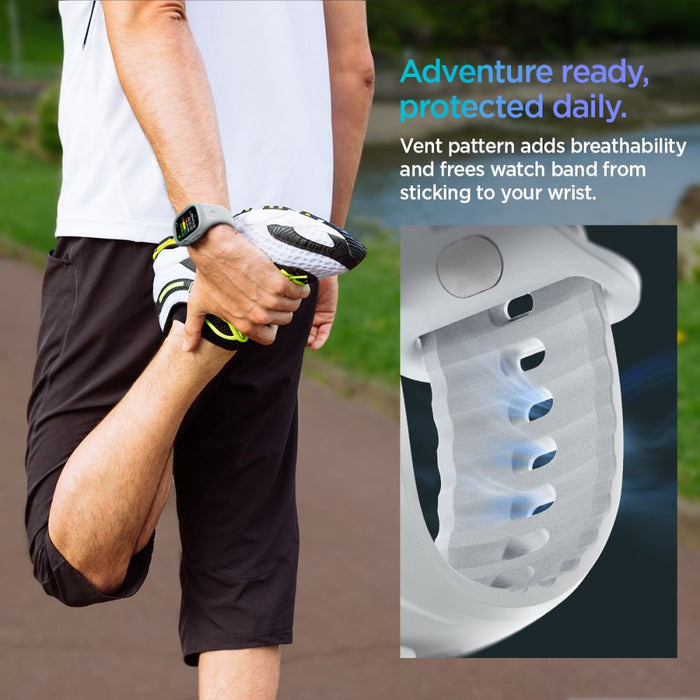 Spigen Liquid Air Pro Strap for Apple Watch 10 46mm - Gray