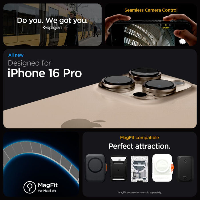 Spigen Liquid Air "T" MagSafe case for iPhone 16 Pro - matte black