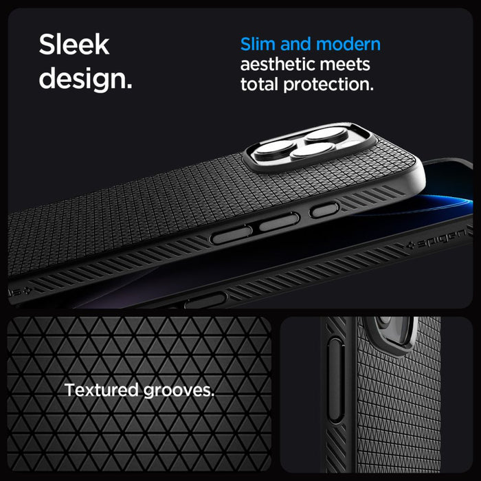 Spigen Liquid Air "T" MagSafe case for iPhone 16 Pro - matte black