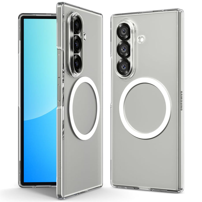Spigen AirSkin Mag MagSafe Case for Samsung Galaxy Z Fold 7 - Clear and White