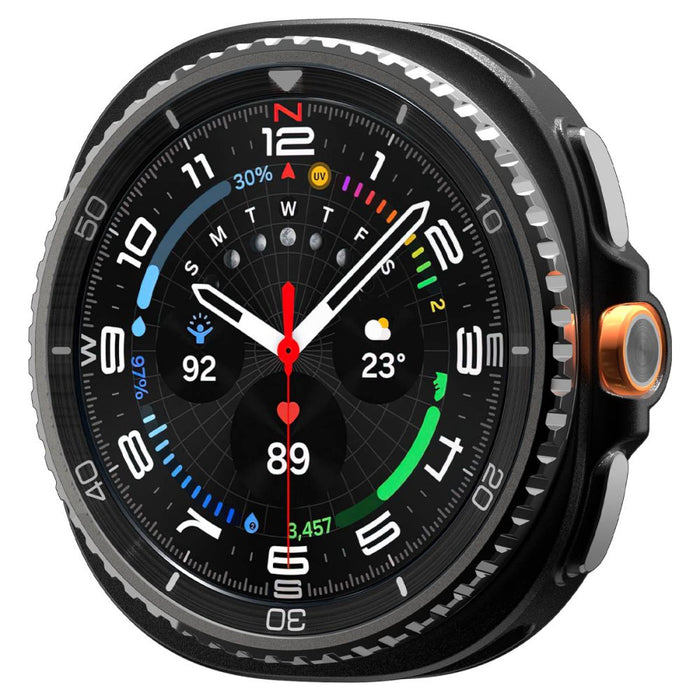 Spigen Rugged Armor Case for Samsung Galaxy Watch 8 Classic 46mm - Matte Black