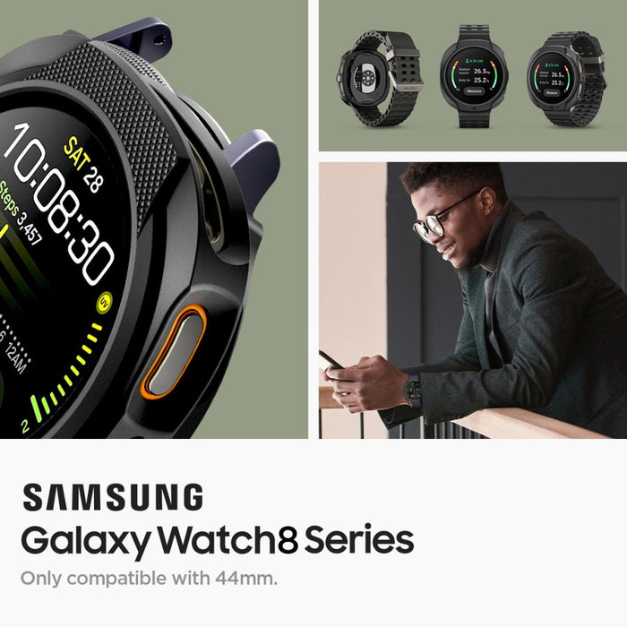Spigen Liquid Air Case for Samsung Galaxy Watch 8 44mm - Matte Black