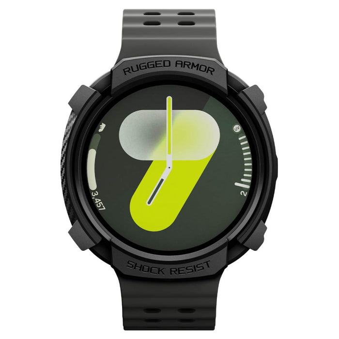 Spigen Rugged Armor Case for Samsung Galaxy Watch 8 44mm - Matte Black