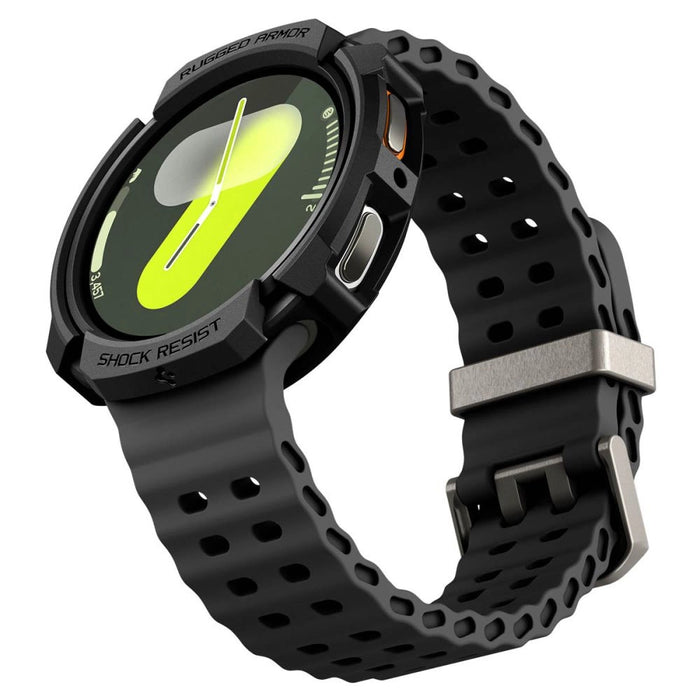 Spigen Rugged Armor Case for Samsung Galaxy Watch 8 44mm - Matte Black