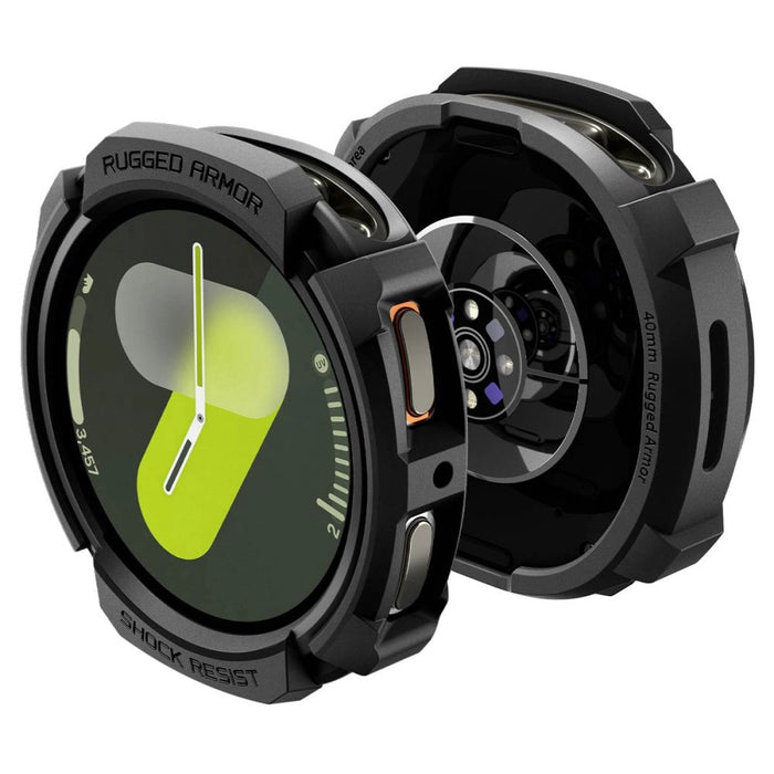 Spigen Rugged Armor Case for Samsung Galaxy Watch 8 40mm - Matte Black
