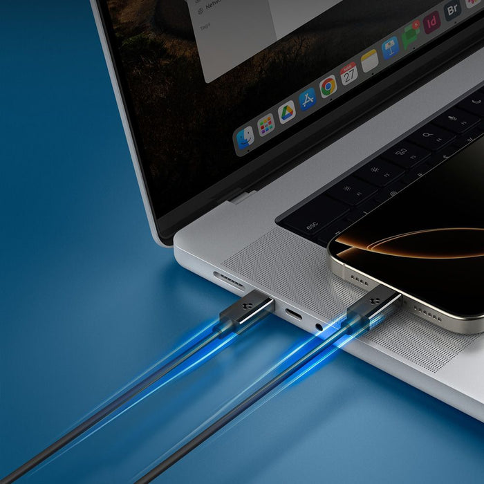 Spigen EB6020CC 60W Cable + USB-C / USB-C Cable 200 cm - Black