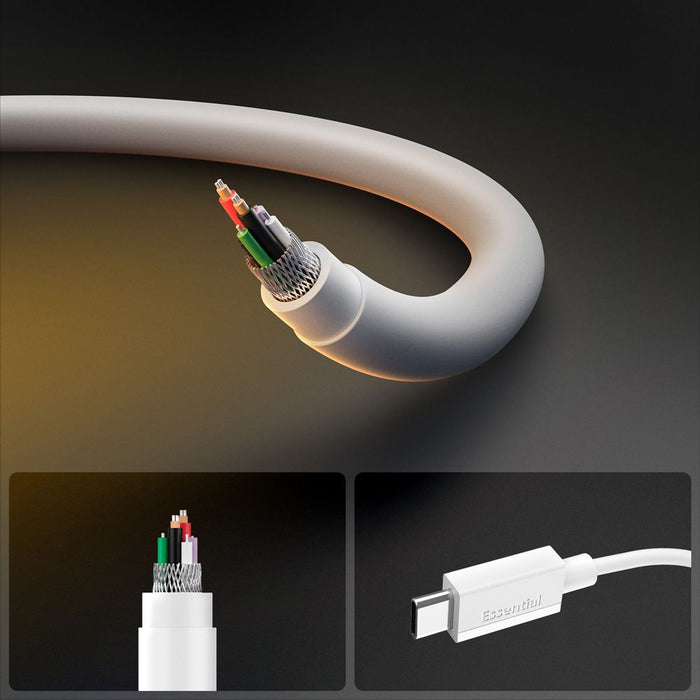 Spigen EB6010CC USB-C Cable 60W 100 cm - White