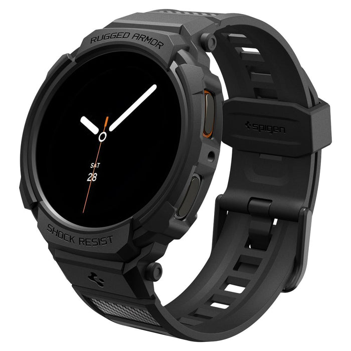 Spigen Rugged Armor Pro Strap for Samsung Galaxy Watch 8 44mm - Matte Black