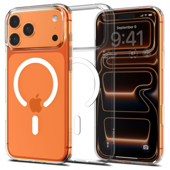 Spigen Liquid Crystal MagSafe Case for iPhone 17 Pro - Clear and White