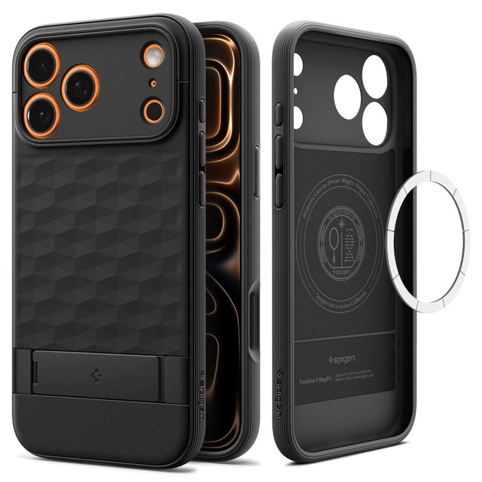 Spigen Parallax "S" MagSafe Case for iPhone 17 Pro Max - Matte Black