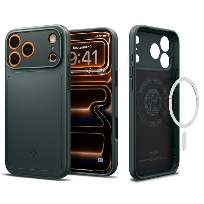 Spigen Thin Fit MagSafe Case for iPhone 17 Pro - Green
