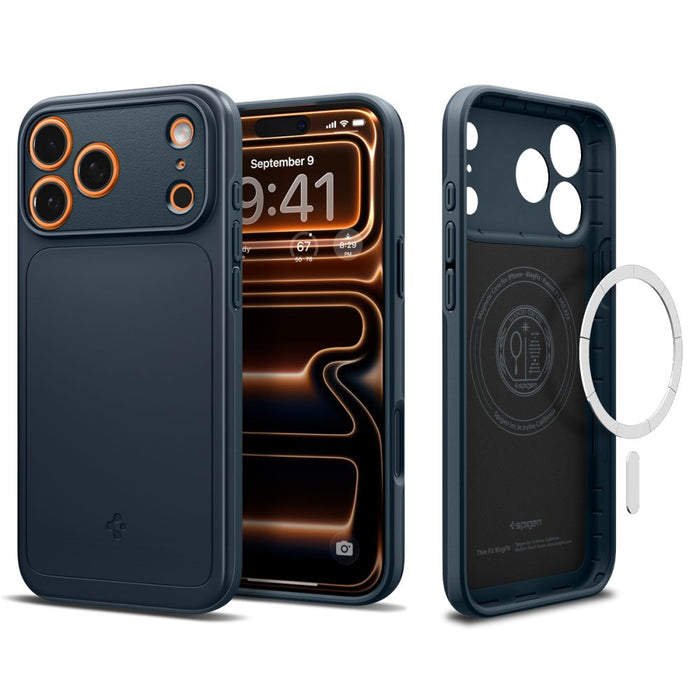 Spigen Thin Fit MagSafe Case for iPhone 17 Pro Max - Navy Blue