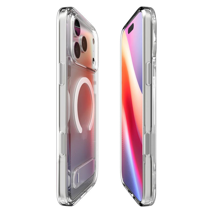 Spigen Ultra Hybrid "S" MagSafe Case for iPhone 17 Pro - Clear and White