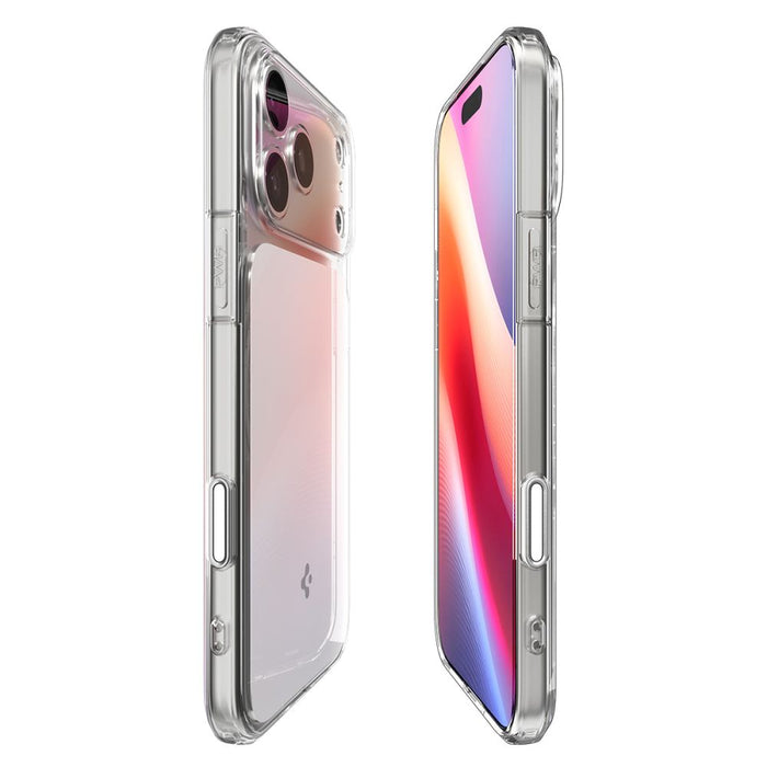Spigen Ultra Hybrid "T" MagSafe Case for iPhone 17 Pro Max - Clear and White