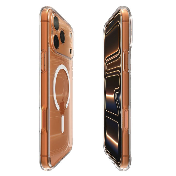 Spigen Ultra Hybrid MagSafe Case for iPhone 17 Pro - Clear and White