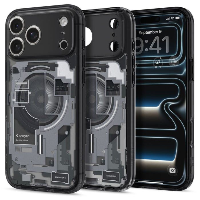 Spigen Ultra Hybrid MagSafe Case for iPhone 17 Pro Zero One - Black