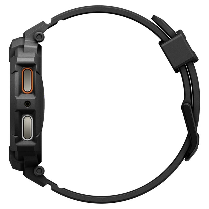 Spigen Rugged Armor Pro Strap for Samsung Galaxy Watch 8 40mm - Matte Black