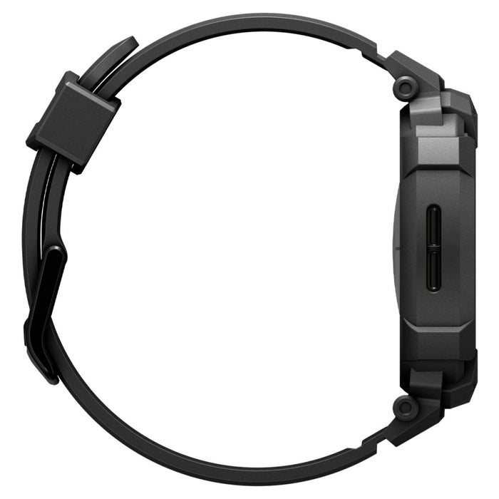 Spigen Rugged Armor Pro Strap for Samsung Galaxy Watch 8 40mm - Matte Black