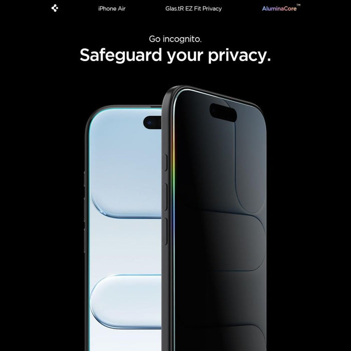 Spigen Glas.TR EZ Fit 2-pack privacy glass for iPhone 17 Air