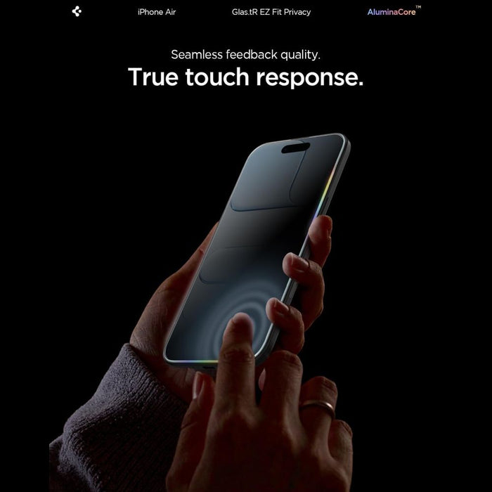 Spigen Glas.TR EZ Fit 2-pack privacy glass for iPhone 17 Air