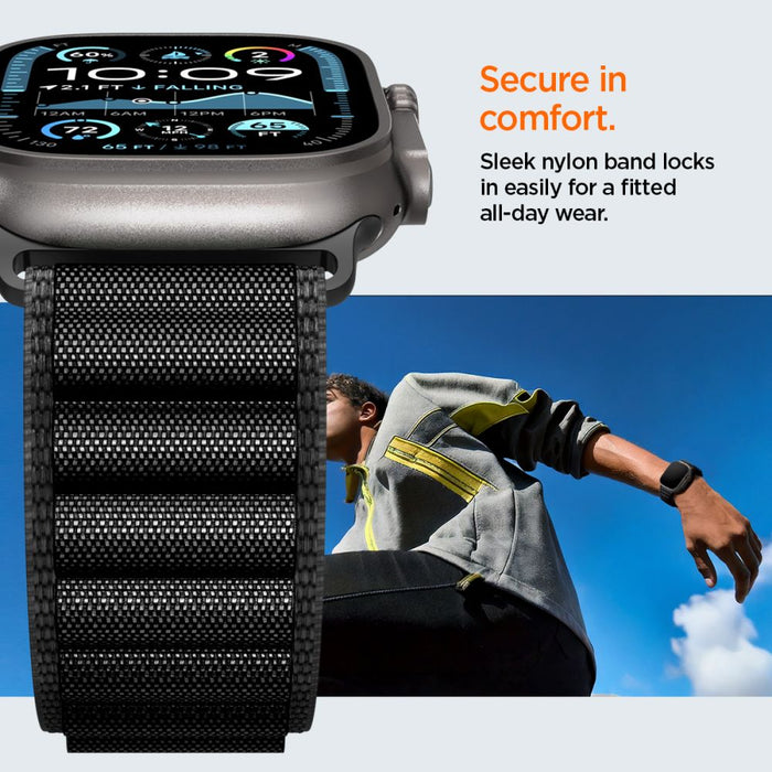 Strap Spigen WBF1 Strap for Apple Watch 44 / 45 / 46 / 49 mm - Black